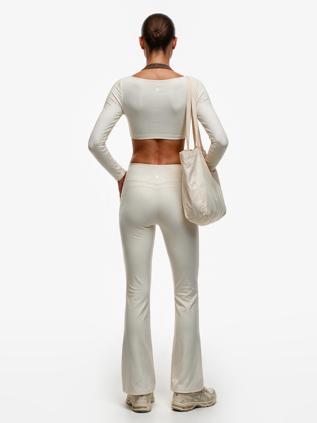 Second Skin Studio High-Waisted Bootcut Legging Ivory