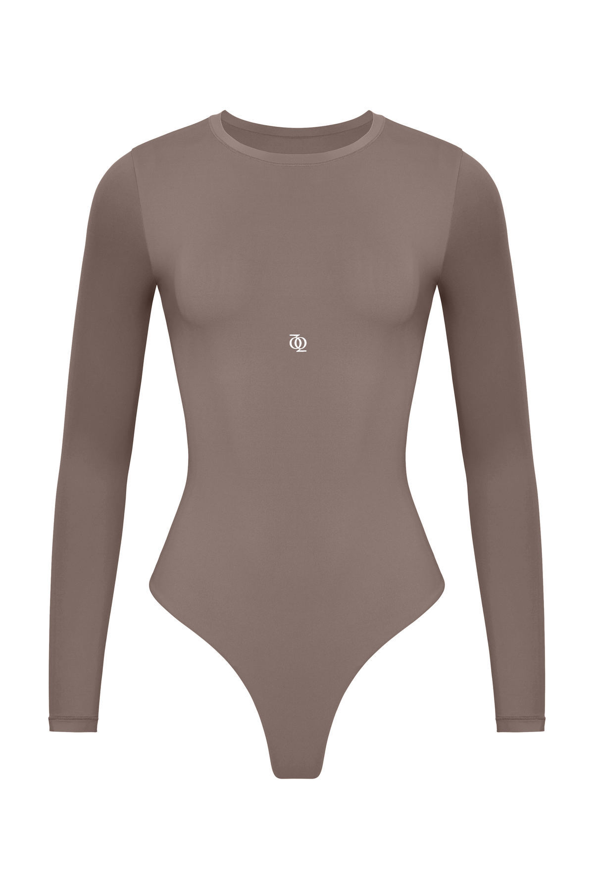 Second Skin Long Sleeve Crew-Neck Bodysuit Mushroom